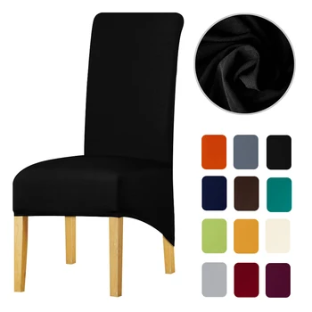 

Leorate 13 colours Elastic Chair Cover Printed XL Size Long Back Europe Style Seat Covers Stretch Chair Covers Banquet Home