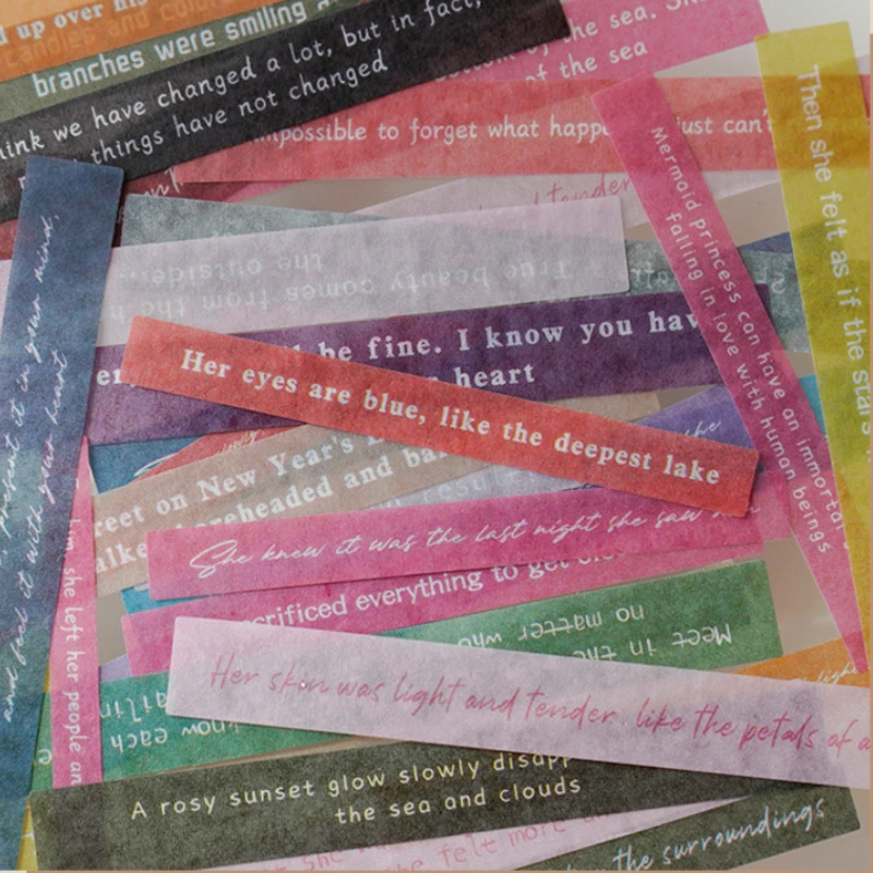 Kawaii Retro Fairy Tale Sentence Label Decorative Sticker For Journal  Scrapbooking Aesthetic Words Sticker Materials Stationery