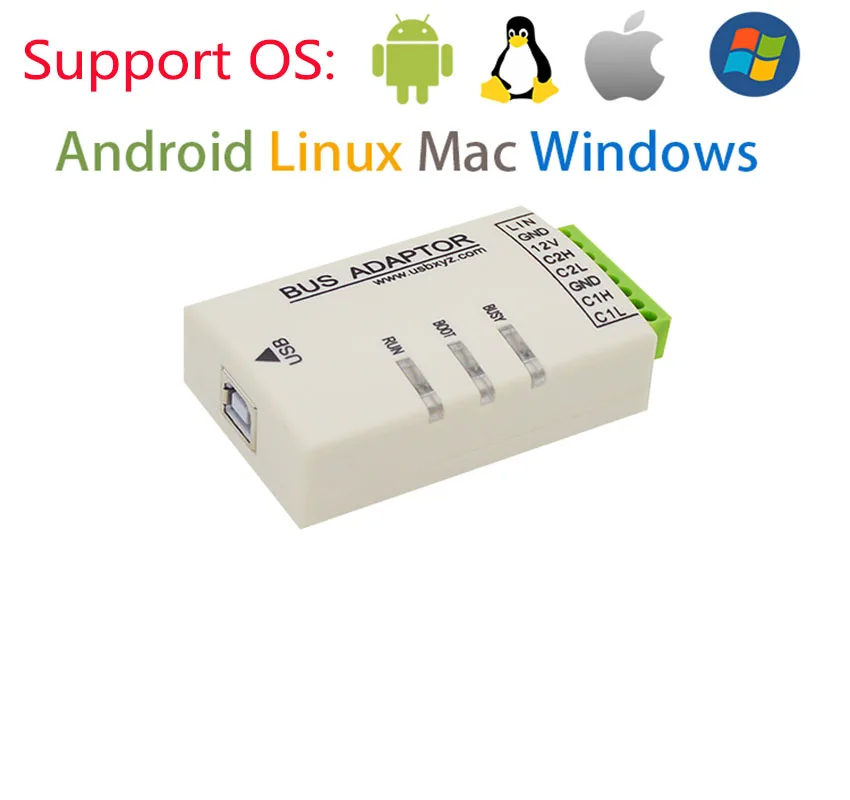 USB to LIN CAN CANFD K analyzer adapter Bootloader IAP firmware upgrade open source