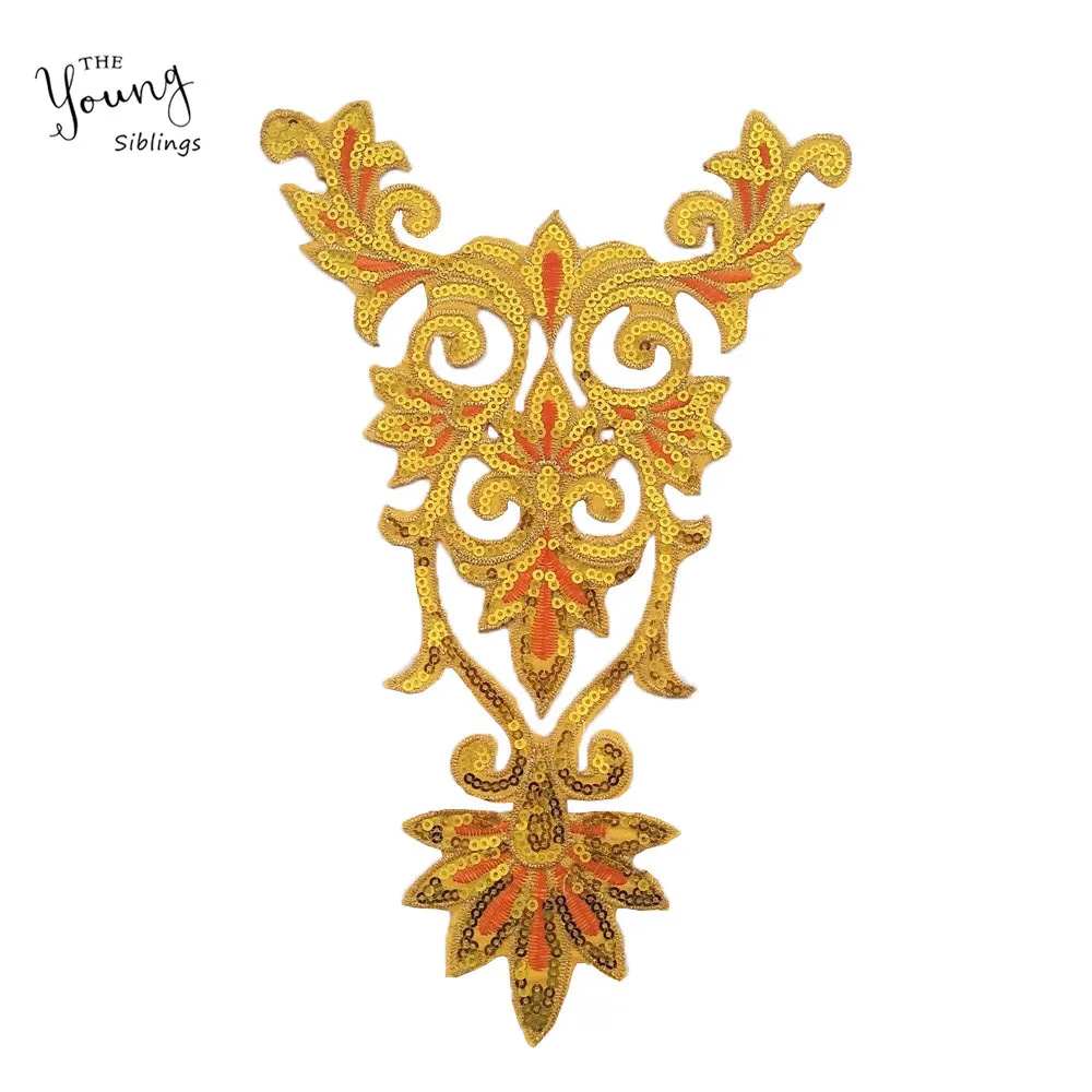 

Fashion Sequins Hot Melt Adhesive Patch Sewing Applique Embroidery Iron on patch DIY Sticker Badges Decals Clothing Accessories
