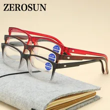 Zerosun очки для чтения для мужчин и женщин компьютерные очки блокировка синий светильник диоптрий Пресбиопия очки