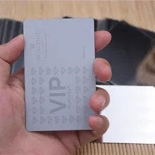 Платиновый металл ВИП-карта Серебряная мука карта зеркало и с матовой отделкой полноцветный напечатанный