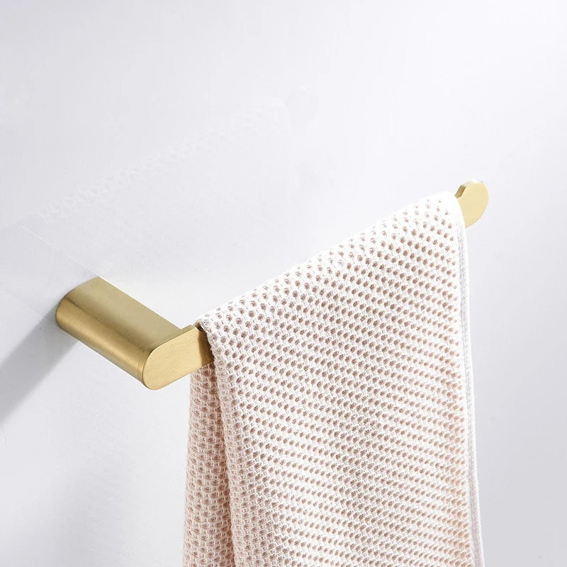 304 держатель для полотенец из нержавеющей стали матовая Золотая вешалка для полотенец для ванной