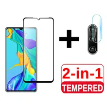 2 in 1 3D Tempered Glass For Huawei P40 P30 P20 lite Camera Lens Screen Protector For Huawei P20 P30 P40 Pro Protective Glass