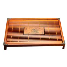 Домашний Прочный Стол дренажный чайный поднос сервировочный прямоугольный деревянный для хранения воды небольшой простой чистый ящик японский стиль офис