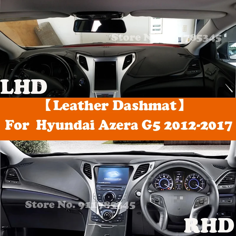 Suede Leather Dashmat Accessories Car-styling Dashboard Covers Pad Sunshade  For Hyundai Azera G5 2012 2013 2014 2015 2016 2017 - Protective Pad -  AliExpress