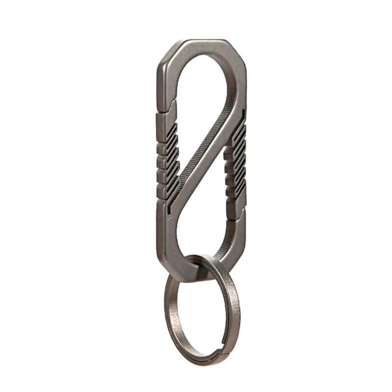 Durable Titanium Alloy Keychain Car Key Holder Outdoor Carabiner Spring Snap Hook Clip Backpack Buckle carabiner clips carabiner belt clip keychain carabiner