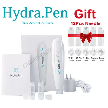 

2020 Home Use Hydra Pen H2 With 12Pcs Needles Meso Nano Microneedling Therapy For Face Whitening Remove Wrinkles Beauty Device