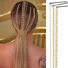 3 Models Fashion Hair Chain Hair Accessories One Word Clip Hair Chain Women Hair Chain Bridal Not Easy To Break And Knot