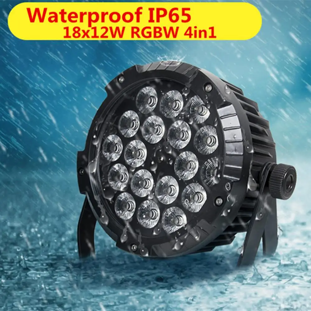 18X12 Вт IP65 Водонепроницаемый светодиодный Par свет RGBW 4в1 PAR DMX512 контроль