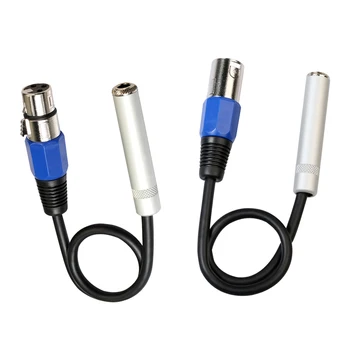 

2 X XLR 3 Pin Male To Female / Male Balanced Audio Cable Microphone Mixer