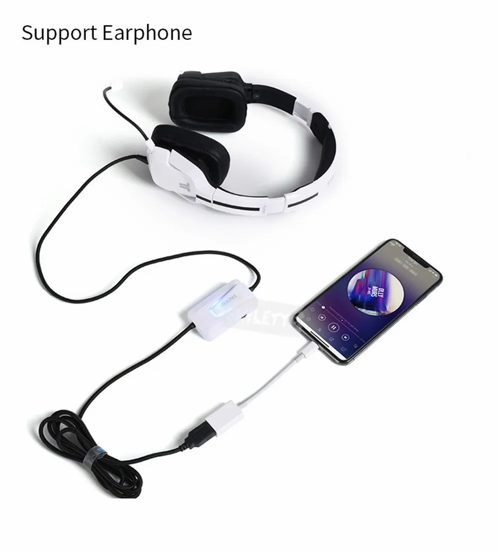  Lighting to USB OTG Date Connect Cable Adapter U Disk Keyboard Headset Microphone Connector For iPa