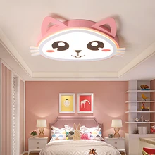 Modren светодиодные потолочные светильники детская комната спальня простой современный мальчик девочка мультфильм милый кот креативная комната потолочные светильники