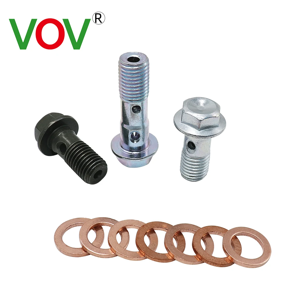 motorcycle rear caliper Front Rear Brake Master Cylinder Screw Oil  For Brake hose Caliper Master Cylinder Universal M10*1.25