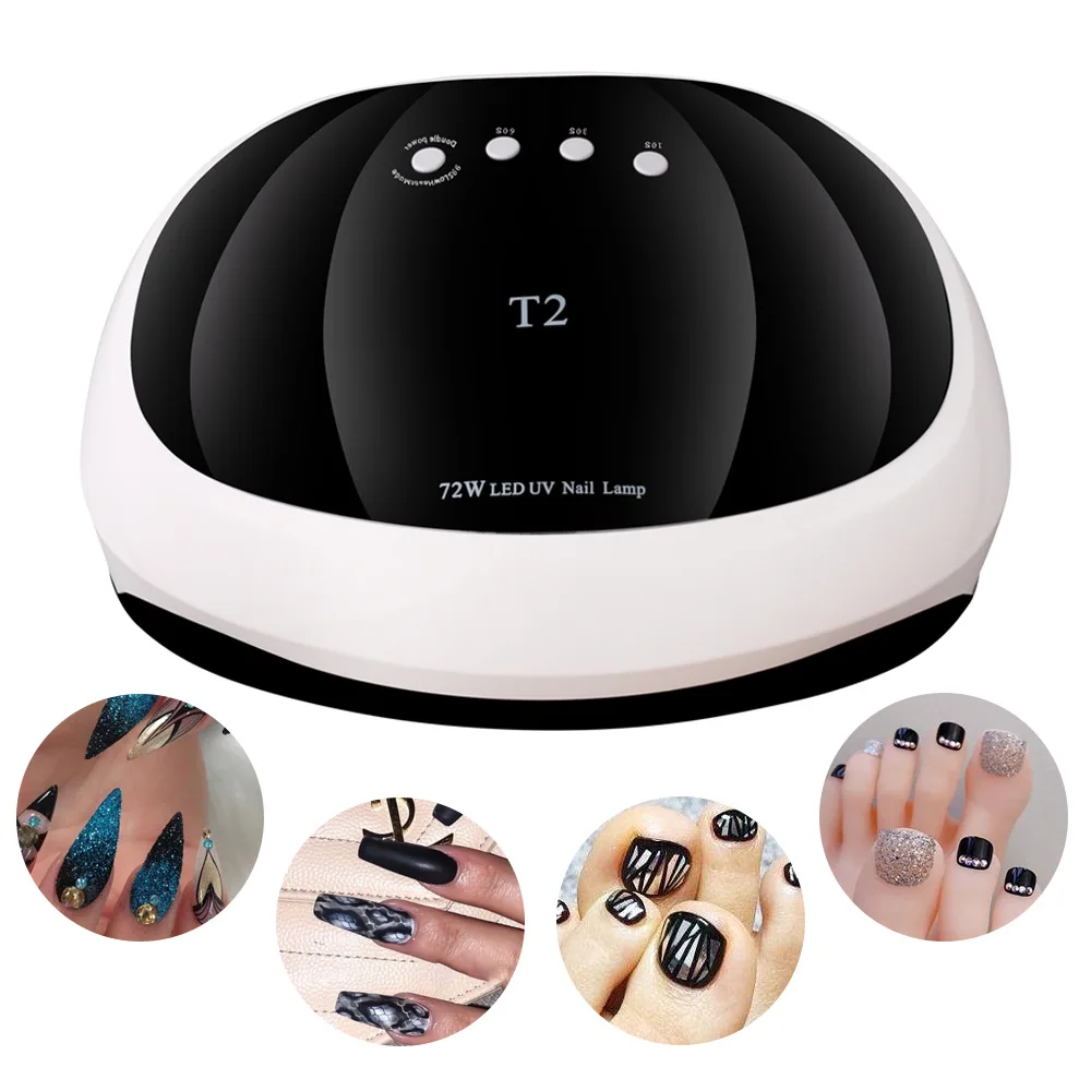 

72W Nail Dryer UV LED Lamp Dual Hands 36 LEDs With Timer Smart Sensor Gel Varnish Manicure Tools