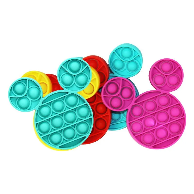 Juguete sensorial de burbujas para adultos, juguete antiestrés para aliviar el estrés y el autismo, para chico y Mickey