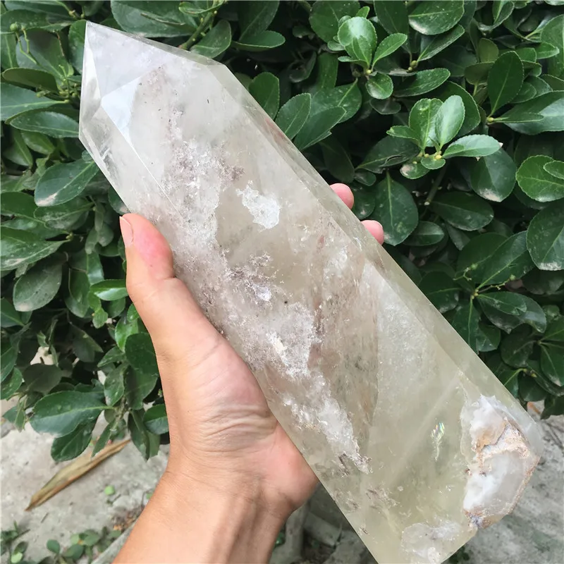 

Wand Narural quartz Crystal Stone and craft reiki healing Decorative wand
