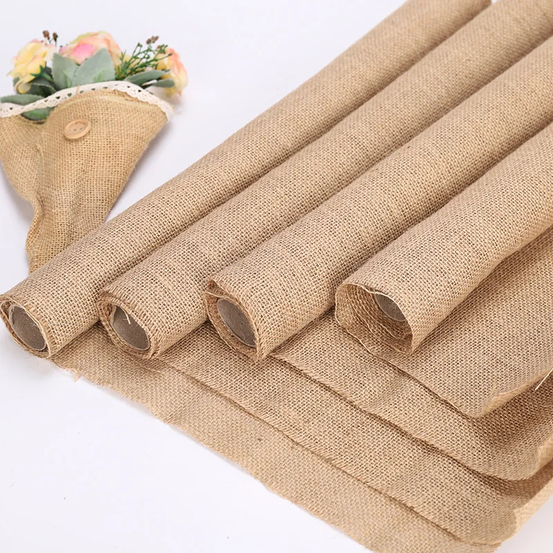 

Мешковиная скатерть из натуральной джутовой ткани, 1 м, 48 см