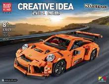 MOC Technic GT3 RSR Speed Racing Sport Car Model Kit Fit Lepining Building Blocks Bricks Creative DIY Toys For Children Gift building blocks technic porsche 997 gt3 super racing car model technic children toys bricks christmas gift