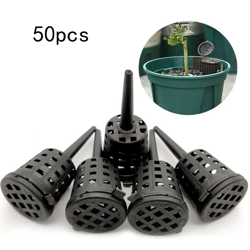 

50Pcs Plant Fertilizer Baskets With Lid Orchid Cultivate Park Root Nursery Pots Bonsai Agriculture Aquarium Portable