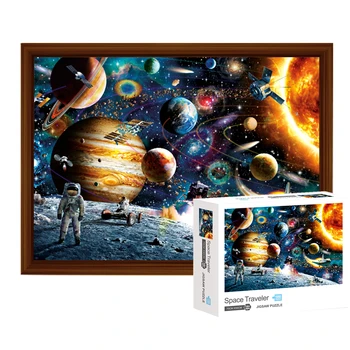 

Jigsaw Puzzles 1000 Pieces Wooden DIY Assembling Picture Landscape Puzzles Toys Adults Kids Games Educational Decompression Toys