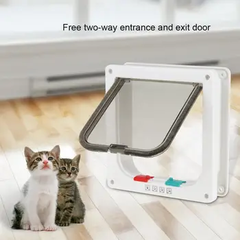 

Cat Door Intelligent Cat Flap Cat Door Lockable Pet Cat High Quality Small Dog Flap Door For Pet Care S Size Cat Door