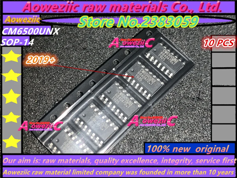 Aoweziic 2019 + 100 новый оригинальный CM6500UNX CM6500TNX CM6502SGX SOP-14 USB аудио чип | Электронные