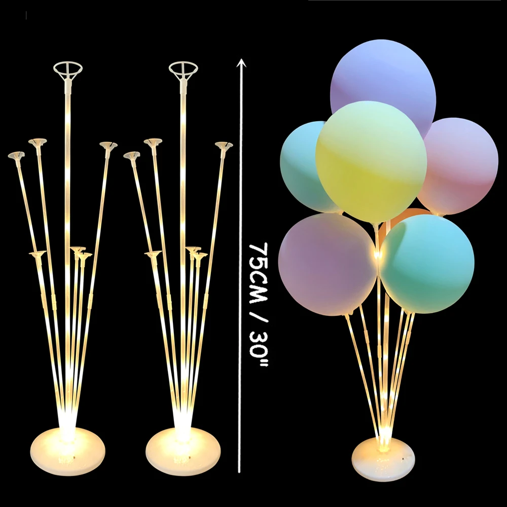 

1/2set Led Light Balloon Stand Column Wedding Decor Balloon Birthday Party Decoration Kids Adult Event Party Ballons Accessories