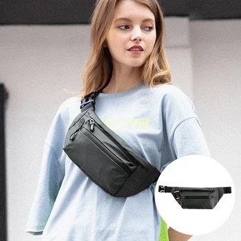 

Fanny Pockets Running Multifunctional Passport Waterproof Waist Pack Crossbody Solid Belt Bag Travel Pouch Outdoor Sports Money