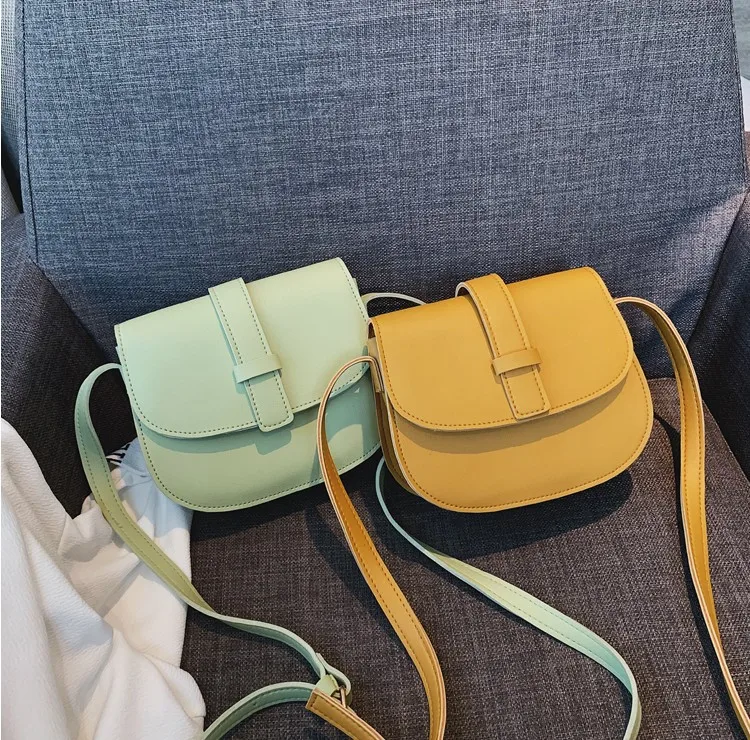 

Bag Women's South Korea Dongdaemun Summer New Style Fashion Solid Color Crossbody Bag Versatile Casual Semicircle Saddle Bag