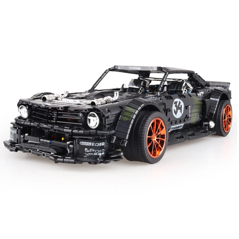 23009 Новинка 1965 Ford Mustang Hoonicorn гоночный автомобиль Ft Technic 20102 MOC 22970 конструкторные