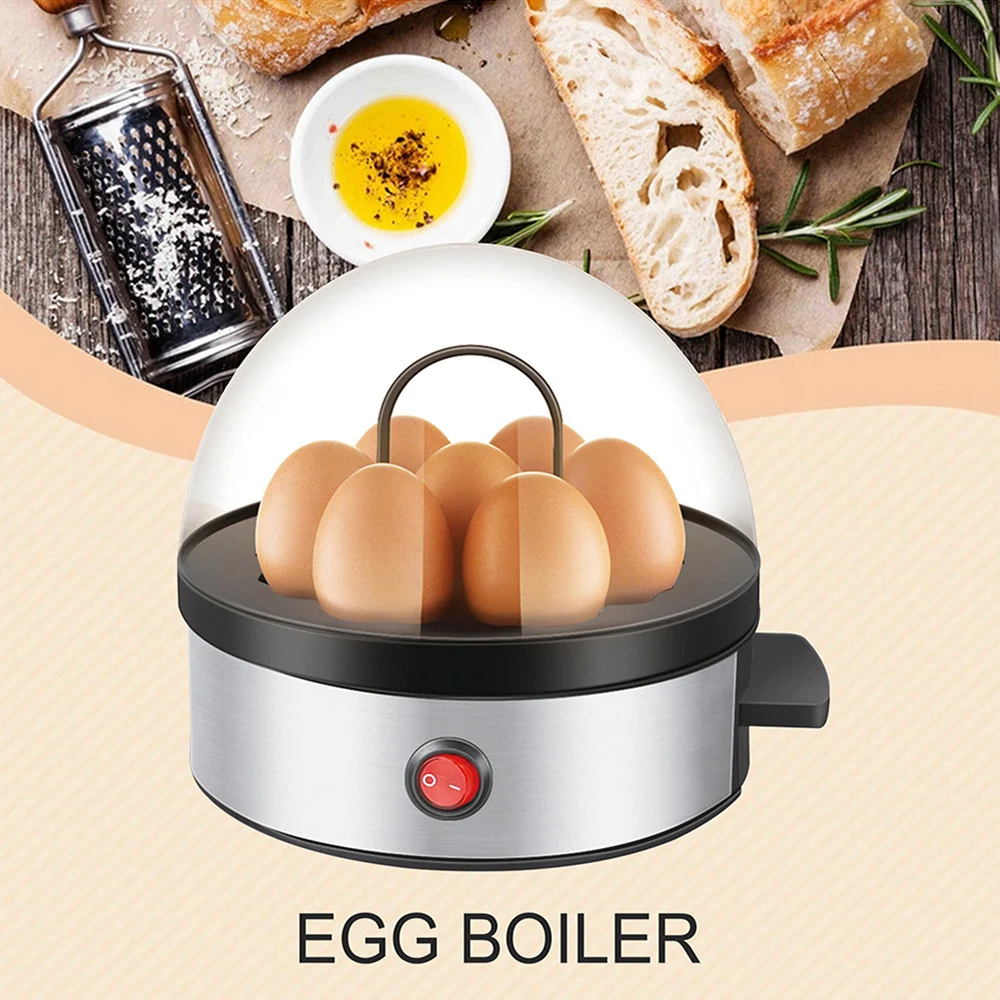 350W Eu Plug Egg Steamer Stainless Steel Egg Cooker Breakfast Machine Dormitory Household Eggs Boiler Omelette Cooking Tools_voghion.com