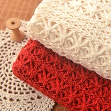 155x50 см бежевый красный хлопок кружево тканая ткань burqa платье Декоративный модный шарф ткань 280 г/м