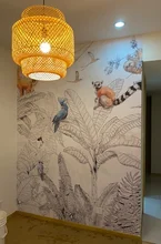 Wallpaper Living-Room Background-Wall 3D Custom And Mural Plants Tropical-Rainforest