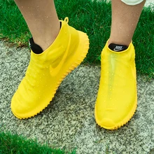 Силиконовый чехол для обуви; толстые Нескользящие резиновые сапоги; комплект для мужчин и женщин; Уличная обувь для взрослых и детей; Водонепроницаемая Обувь