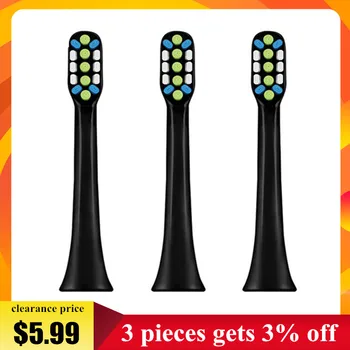 

Original Electric Toothbrush Heads 3PCS Ultrasonic 3D Cambered Type For Soocas X3 Electric Tooth Brush