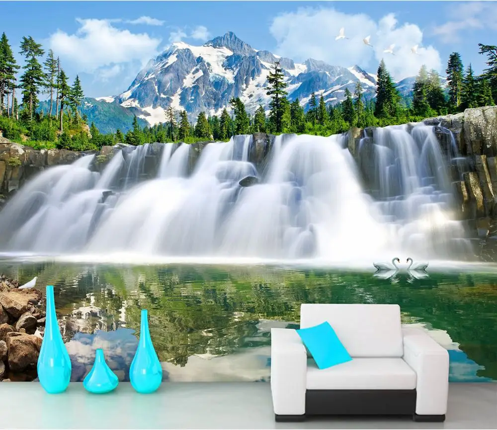 Wallpaper For Bedroom Living Room Custom 3D Mural Wall Covering Sticker