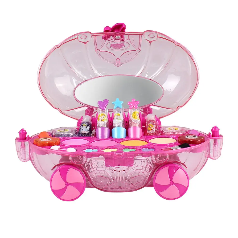 

Princess Makeup Set Fashion Car Toy Modeling Toys Girls Water Soluble Beauty Pretend Play For Kids Birthday Gift