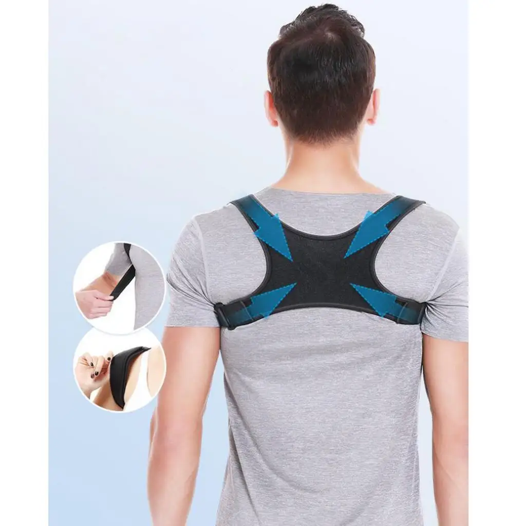Adjustable Posture Corrector Back Shoulder Straightener Support Correct Body Brace Bra Belt Men Women Back Support Shoulder Belt