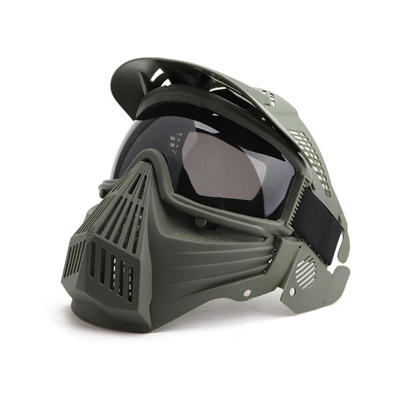 Full Face Mask Grey/Gray Lens Anti-fog Adjustable Mouth Protection Outdoor Sports for Men Cycling Bicycle Accessories