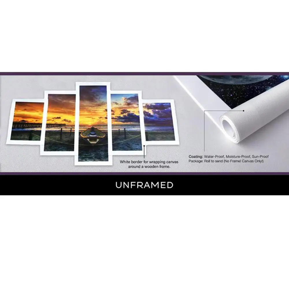 Современная Картина на холсте 5 штук комбинированные цветы постеры абстрактная