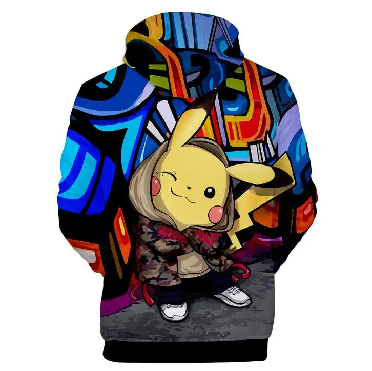 Пикачу из Pokemon Go 3D Толстовка с рисунком толстовки для мужчин и женщин Umbreon толстовки с капюшоном для мужчин пуловер куртка игровая Одежда для мальчиков
