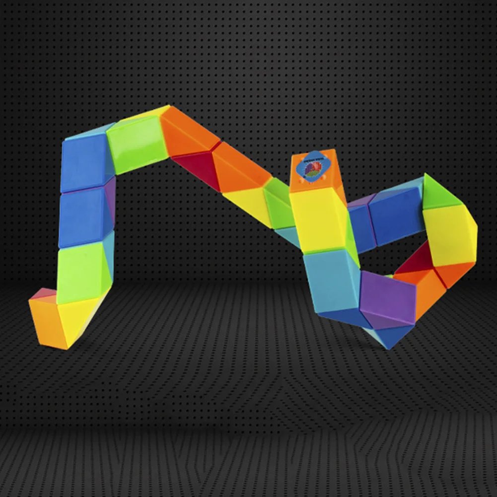 24/36/48/60/72 Magic Ruler Snake Twist Cube Stress Educational Toys Children Gifts Magic Puzzle Folding Educational Toys