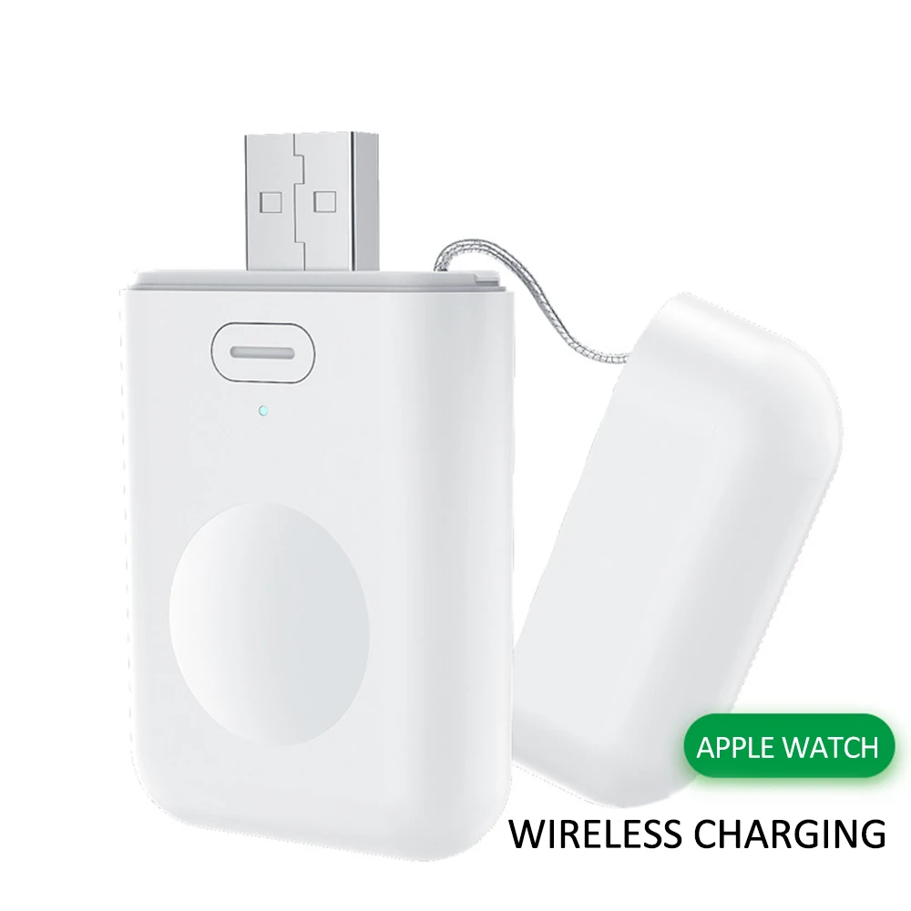 Переносное Беспроводное зарядное устройство для I Watch зарядная док-станция USB зарядное устройство кабель для Apple Watch 1 2 3 4 Мощный светодиодный дисплей
