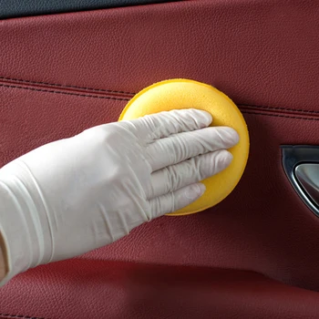 

Accessory Car Sponge Supplies 12pcs Auto Yellow Stain remover Foam Pads