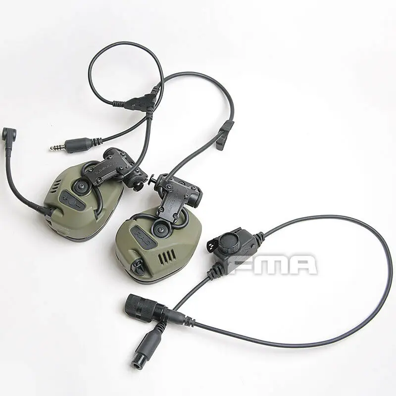 

FMA Headset Tactical Noise Reduction Communication Headset + PTT RG