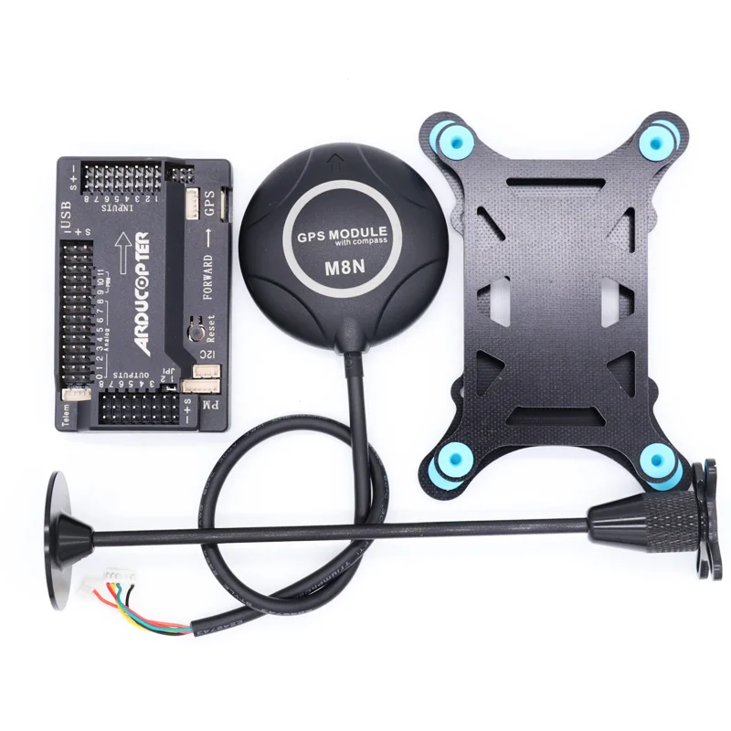 APM2.8 APM 2,8 Контроллер полета Ardupilot+ M8N gps встроенный компас+ gps подставка+ амортизатор для радиоуправляемого мультикоптера