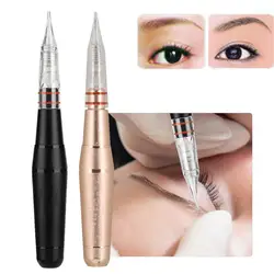 2Color Electric Microblading Semi-Permanent Eyebrow Pencil Tattoo Machine Meilu Line Pattern Lip Tattoo Machine US Plug 100-240V