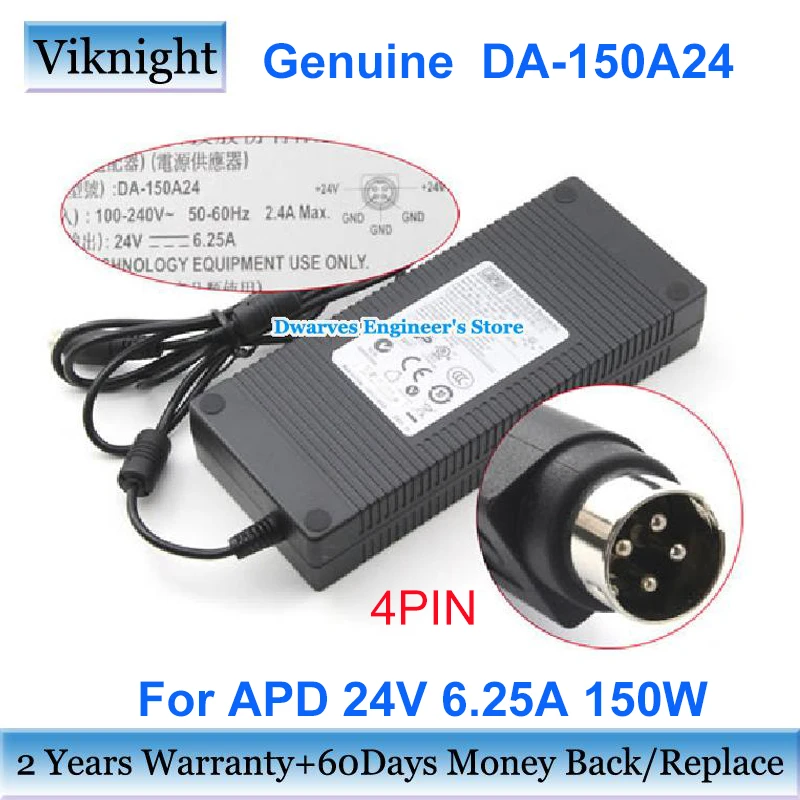 

Genuine DA-150A24 24V 6.25A AC Adapter Charger FSP150-ABA for APD Power Supply 150W 4PIN