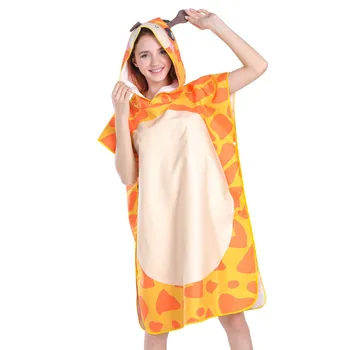 

Interesting Changing Robe Bath Towel , Outdoor Hooded Beach Towels,Quick-Dry Poncho towels ,Women, Girl, Lovely Bathrobe towel